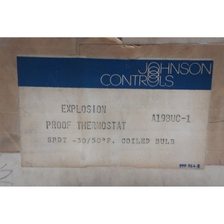 Johnson Controls A19Buc-1 Explosion Proof -30 To 50F Thermostat A19BUC-1